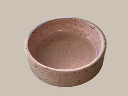 Keramik lysestage til bloklys, lyserød